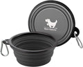 Collapsible Dog Bowls, 2 Pack Sturdy Portable Dog Water Bowls