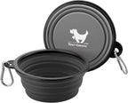 Collapsible Dog Bowls, 2 Pack Sturdy Portable Dog Water Bowls
